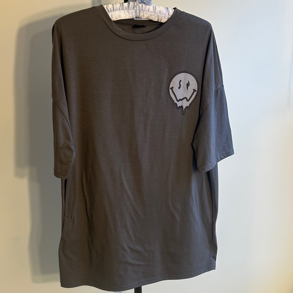 ROMWE Gray 'Enjoy the Little Things' Tee -S